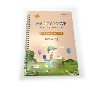 Tùy Chỉnh Softcover In Ấn Cuốn Sách Mầm non Cuốn Sách Tập Thể Dục Đầy Đủ Màu Sắc Kid Học Tập Sách Bài Tập Ma Thuật Rãnh Thực Hành Copybook - Product Image 4