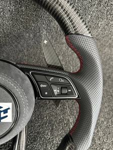 <span class=keywords><strong>Volant</strong></span> en fibre de carbone personnalisé avec palettes de changement de vitesse pour Audi A5 S5 Q5 A3 S3 A4 S4 A7 S7 <span class=keywords><strong>Sline</strong></span> Disponible pour tous les modèles de voitures - Product Image 3