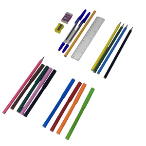 Juego de papelería personalizado con lápices, reglas, brújulas y bolígrafos de colores - Product Image 5