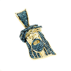 Pendentif en argent 925 personnalisé, bijoux Hip Hop, pendentif visage pour homme, pendentif Moissanite VVS Bling, bijoux religieux 3D, bijoux fins - Product Image 1