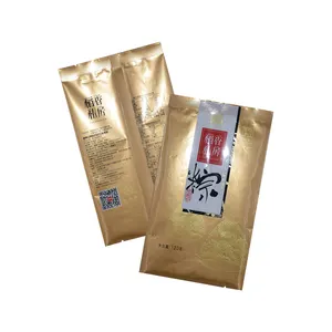 Customized golden packaging for traditional Chinese rice-pudding with food grade plastic nylon/PA back side sealing bag