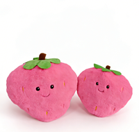 Groothandel Superzachte Aardbei Pluche Speelgoed Kinderen Gevulde Fruit Poppen met PP Katoen Vulling Cadeaus en Woonaccessoires