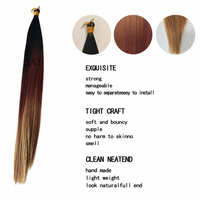 Extensions de cheveux synthétiques à tresser, 22 pouces, 150g, dégradé ombré, lisses comme des baguettes, en fibre haute température, vente directe usine
