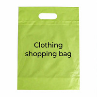 Sac à main pour magasin de vêtements - Sac en PE pour le shopping - Sac en plastique renforcé double couche - LOGO personnalisable