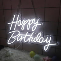 Joyeux anniversaire néon décoration de fête LED lettre lumière | Livraison rapide depuis l'entrepôt américain