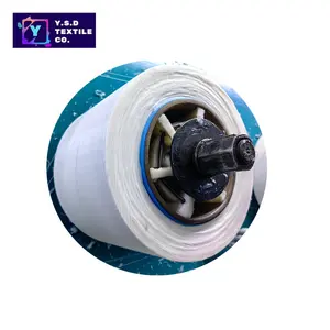 Top AA grade factory sales FDY 100 polyester mother yarn manufacturers filament yarn 240/12 semi dull raw white