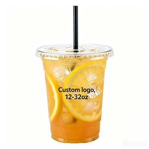Vasos <span class=keywords><strong>de</strong></span> Café Desechables Personalizados, Ecológicos, <span class=keywords><strong>de</strong></span> Plástico Duro, <span class=keywords><strong>de</strong></span> 8oz-32oz, con Tapas, para Té Boba, Grado Alimenticio, Bajo MOQ, para Cafeterías - Product Image 2