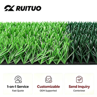 Gazon artificiel en PP écologique pour terrains de football et aménagement paysager de jardin - Couleur verte, installation facile
