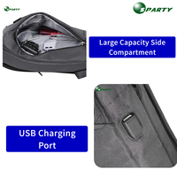 Sac à dos d'affaires OEM personnalisé 15,6 pouces en tissu Oxford imperméable, style japonais, antivol, avec port de chargement USB, grande capacité pour l'école