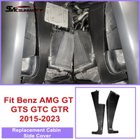 Kit complet de remplacement en carbone sec véritable pour compartiment moteur AMG GT GTS GTC GTR 2015-2023, couvercle de moteur, panneau latéral, accessoires de performance