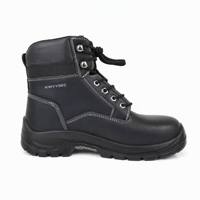 AIMVVSEC Sepatu Bot Keselamatan Kerja Kulit Sapi Berkualitas Tinggi, Tahan Panas, Profesional untuk Pengelasan, dengan Ujung Baja