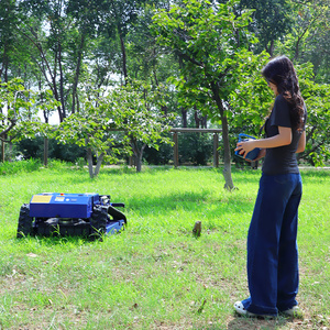 Nhà Máy Trực Tiếp 550Mm Crawler Điều Khiển Từ Xa Máy Cắt Cỏ 4-Đột Quỵ Không Lần Lượt Cắt Robot Xăng Động Cơ Khởi Động Điện Giá Rẻ - Product Image 6