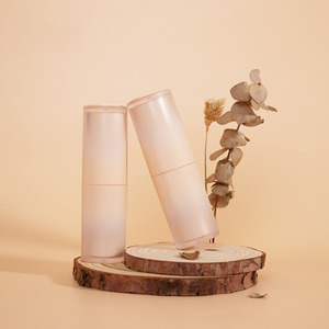 Tube à lèvres vide personnalisé, couleur beige, conteneur pour rouge à lèvres, tube pour baume à lèvres, pour emballage cosmétique - Product Image 1