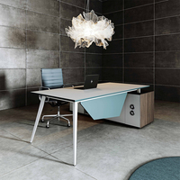 Design moderno di lusso personalizzato Executive Manager Desk MFC tavolo da ufficio stile scrivania esplorare spazio di lavoro marchio garanzia di 3 anni