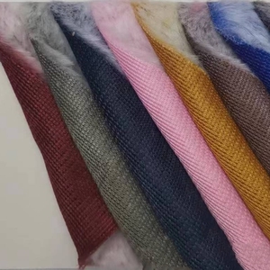 Conejo de Angora de alta calidad, piel para adorno de ropa, piel de Animal falsa de felpa, pelo largo grabado, tela de piel de conejo falso/ - Product Image 4