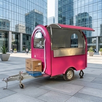 Nouveau camion de restauration rapide Chariot alimentaire mobile Remorquable Restaurants Boulangeries Snack Food Trailer