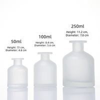 Frasco de Vidrio Negro Mate de 100 ml de Primera Calidad para Velas Aromáticas, Botella Difusora de Aroma Recargable para Dormitorio, Sala de Estar