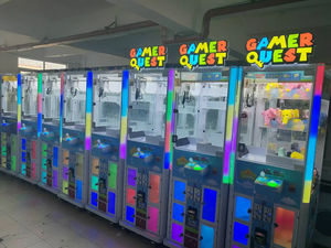 آلة رافعة قطيفة صغيرة داخلية تعمل بقطع النقود المعدنية مع دمى سلسلة مفاتيح صغيرة للبيع في المركز التجاري - Product Image 6