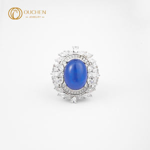 مختبر من OUCHEN مخصص من IGI لـ GIA معتمد من HPHT CVD ، ذهب 9k-24k للخطوبة وحفلات الزفاف للنساء - Product Image 2