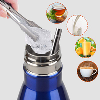 Bouteilles d'eau sportives en acier inoxydable isolées sous vide en forme de cola, 500 ml/750 ml, avec logo personnalisé, vente en gros d'usine