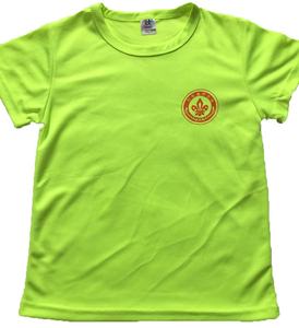 T-shirt manches courtes pour enfants, couleurs néon vert, estival, bon marché, exercice, course en plein air, garçon et fille, - Product Image 3