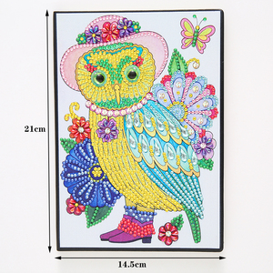 La migliore vendita fai <span class=keywords><strong>da</strong></span> te mosaico gufo modello animale diamante ricamo 5D pittura diamante a forma di cristallo diamante Notebook - Product Image 2