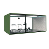 Pod de confidentialité instantanée pour les espaces ouverts Caractéristiques de bureau Puissance de ventilation et lumière LED pour des séances de travail fluides