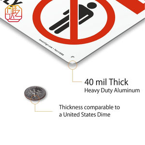 Señal <span class=keywords><strong>de</strong></span> Tráfico Reflectante <span class=keywords><strong>de</strong></span> 10 x 14 Pulgadas, Área Restringida, Prohibida la Entrada, Solo Personal Autorizado, Aluminio Antioxidante <span class=keywords><strong>de</strong></span> 1 mm - Product Image 4