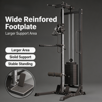 Système de poulies réglable en acier inoxydable pour rack de squat, câbles à glisse fluide, résistance personnalisable pour exercices de fitness complet du corps