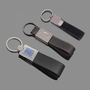 Porte-clés vierge promotionnel en gros pour sublimation, porte-clés de luxe en cuir PU, porte-clés en cuir personnalisé avec logo - Product Image 6