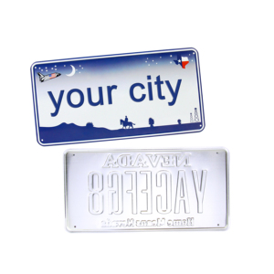 Vente d'usine : Machine à plaques d'immatriculation Molldova personnalisable avec impression sérigraphique et marquage à chaud - Product Image 1