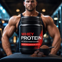 Poudre de concentré et d'isolat de protéines de lactosérum à formule personnalisée, saveur chocolat, supplément nutritionnel sportif, vente en gros pour les salles de sport