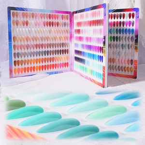 RS Nailpolish Color Display produttore <span class=keywords><strong>di</strong></span> Gel UV nuovo libro <span class=keywords><strong>di</strong></span> colori per smalto Gel a tre fasi 640 - Product Image 1