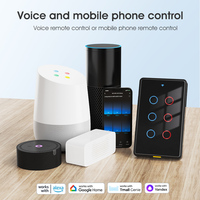 Interruptor de Luz Inteligente SMATRUL Tuya WIFI, 6 Canales, Tipo-C, RF433, Interruptor de Pared Táctil para EE. UU., Temporizador, Control por Voz, 220V, Compatible con Alexa y Google Home