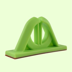 Support mural en silicone pour cannes à pêche, organisateur universel portable pour leurres, noir, vert, rouge, jaune - Product Image 3