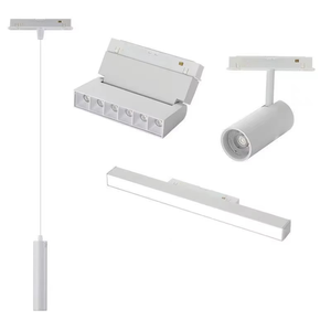 <span class=keywords><strong>Rail</strong></span> lumineux <span class=keywords><strong>magnétique</strong></span> ultra-plat 26 mm en aluminium encastré 48 V anti-éblouissement dimmable pour éclairage intérieur commercial - Product Image 1