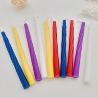 Bougies coniques miniatures haut de gamme non parfumées, assortiment de couleurs personnalisées, pour mariages, Noël, anniversaires, rituels, prières