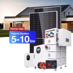 Système de stockage d'énergie solaire MPPT 5kW 8kW 10kW avec batterie LiFePO4 haute capacité, panneaux hybrides mono PERC de luxe pour systèmes hors réseau - Product Image 2