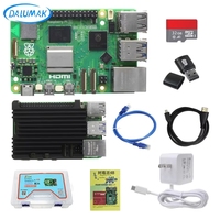 ZYSY Nouveau Raspberry Pi 5 Modèle Original 4 Go 8 Go RAM BCM2712 Linux en Stock 5 Kits de Cartes de Développement en Aluminium Sans Ventilateur