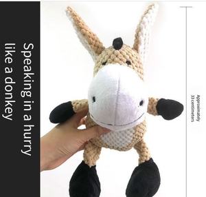 प्यारा और ध्वनि बनाने वाला कुत्ता खुश समय थोड़ा गधे के आकार का प्लश खिलौना जो ध्वनियाँ बना सकता है - Product Image 6