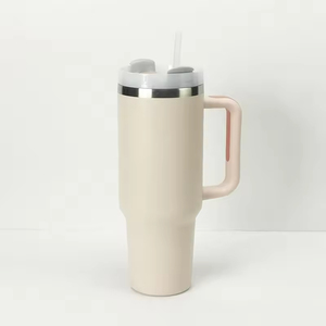 40oz Stainless Steel Vacuum Insulated Travel Tumbler <b>with</b> Handle and Lid <b>Straw</b> Included Eco-Friendly - Product Image 5