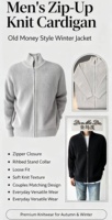 Cardigan en tricot, pull ample, style classique, design pour couple, design simple, polyvalent, à porter au quotidien