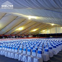 Tentes de fête extérieures sur mesure, grandes et robustes, pour événements, capacité 100 personnes