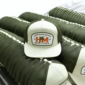 Chapéu esportivo para caminhoneiros, chapéu com aba plana de 7 painéis