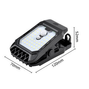 Lampe de jardin LED facile à installer avec capteur Lampe solaire à induction en silicone polycristallin automatique en matière plastique Clip Light - Product Image 2