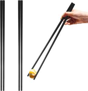 Baguettes en plastique personnalisées gravées avec logo, réutilisables, mignonnes, japonaises, simples, noires, personnalisées - Product Image 4