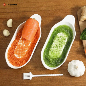 Plato Rallador de Cerámica Blanca Personalizado con Logotipo para Ajo y Jengibre, Utensilio de Cocina para Moler Verduras - Product Image 6