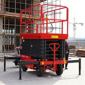 Plataforma Elevadora de Tijera Hidráulica Autopropulsada Pequeña de 20, 30 y 40 Pies con Certificación CE - Product Image 2