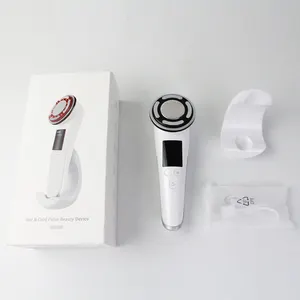 New For 2023 Super Pulse LED EMS Lift Up Hot Cold Tighten Beauty Massager For Face And Home Use Massager