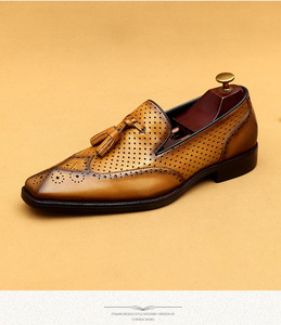 S0021X <span class=keywords><strong>Liu</strong></span> Su Lefu Zapatos de Verano de Cuero para Hombre, Estilo Casual, con Diseño Calado, de Cuero de Primera Calidad, Novedad Popular - Product Image 2